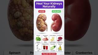 Heal Your Kidneys Naturally | Foods to Avoid vs Foods to Eat | Vita Docs