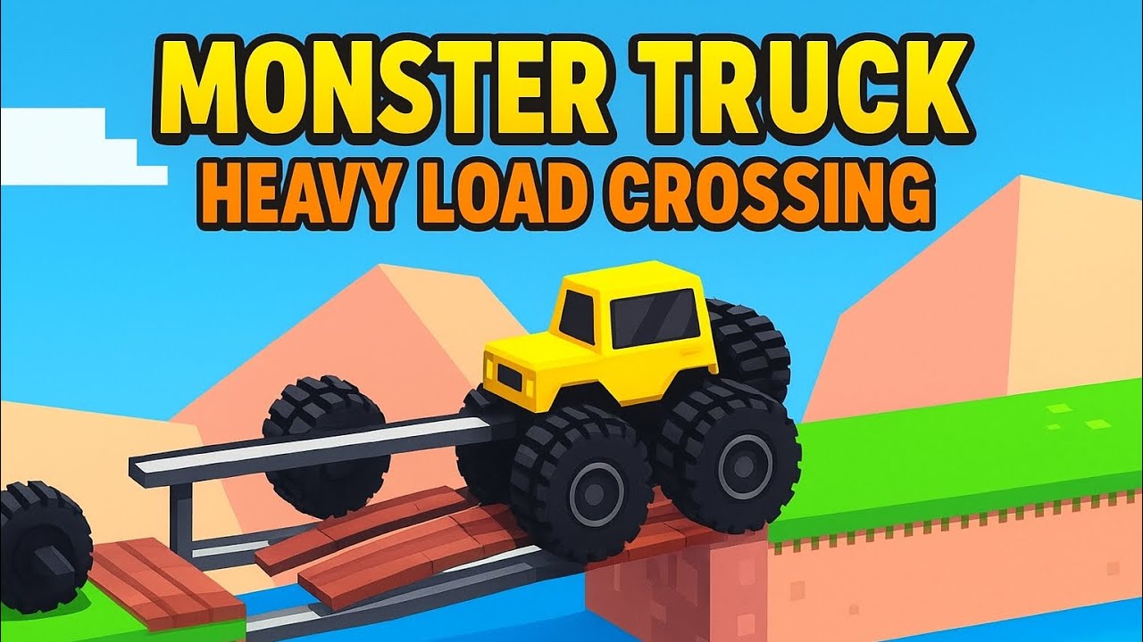 Monster Truck Heavy Load Crossing – Bridge Under Pressure! | Gameplay 