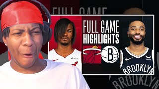 INTENSE OVERTIME ENDING! Lvgit Reacts To HEAT at NETS | FULL GAME HIGHLIGHTS | January 15, 2024