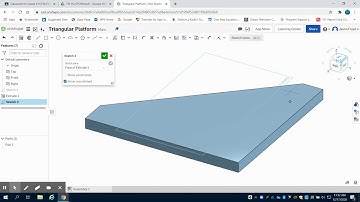 Grade 8 Triangular Platform- Playground Project-  PLTW using OnShape (Design and Modeling) Part 4