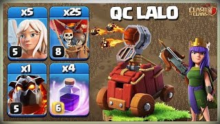 TH13 QUEEN CHARGE LAVA LOON |STRONG STRATEGY | LAVA LOON WITH FLAMEFLINGER | CLASH OF CLANS|