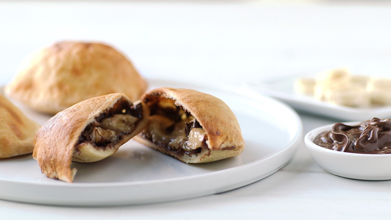 nutella stuffed banana — gather & nest