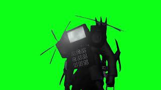 Skibidi Tv Robot Green Screen