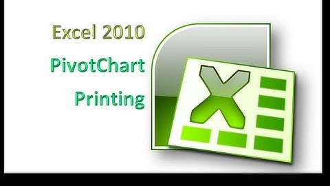 Excel 2010 Printing a PivotTable and PivotChart Report Exercise 10