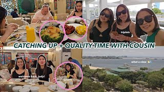 EP03: TRAVELING TO BAYVIEW HOTEL WITH MY TRIPLETS | LUNCH @ EMERALD WITH COUSIN | Msdinatje Yu #2024