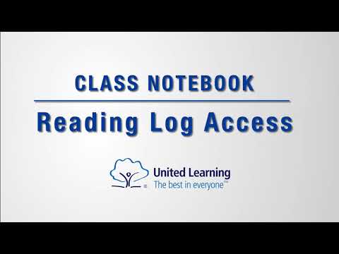 Class Notebook - Adding an entry to a reading log