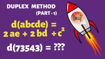 Duplex Method of squaring in Vedic Maths | Speed Maths | (CONCEPT)