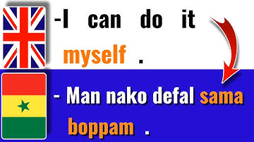 English grammar | wolof anglais| learning English| Dialogue