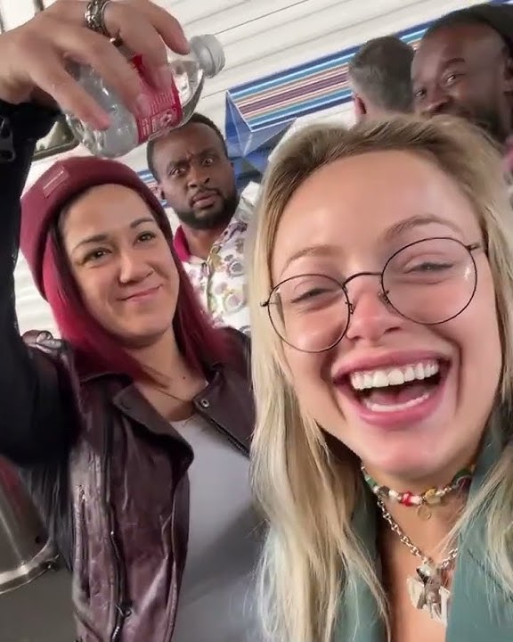 liv morgan, bayley, sonya & the new day on the wheel of fortune #livmorgan #wheeloffortune