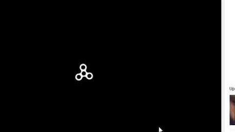 Fidget spinner loading screen