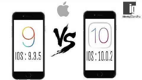 iOS 10 VS iOS 9 Speed Test (iOS 10.0.2 Vs iOS 9.3.5 )  | Hindi | Urdu |