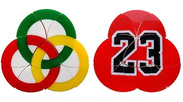 Takenoscope 23 - Intersecting circles double-sided puzzle