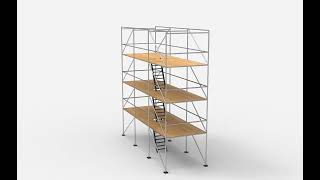 Full modular scaffolding 07 360 animation Update