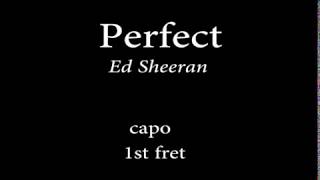 Perfect by Ed sheeran Easy Chords and Lyrics