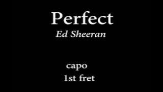 Perfect by  Ed sheeran Easy Chords and Lyrics