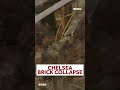 Bricks fall from apartment building