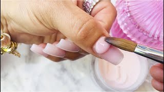💗como hacer uñas acrilicas cuadradas 💅🏼