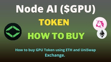 How to Buy Node AI (GPU) Token Using Uniswap Exchange on Trust Wallet