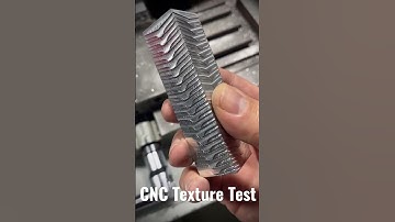 CNC Texture Test #cnc #metalart #art #machining #diy