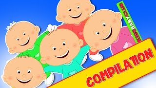 Cute Five Little Babies | Nursery Rhymes | Kids Songs