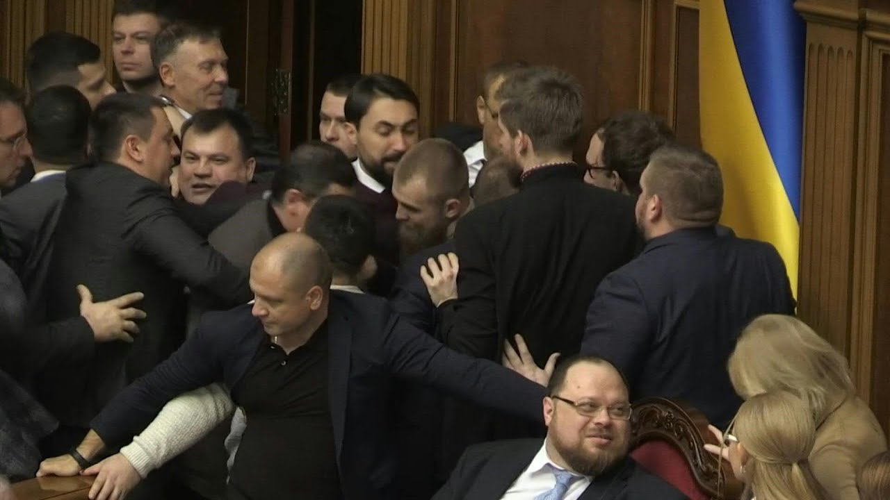 Brawl erupts in Ukraine parliament over controversial land reform | AFP