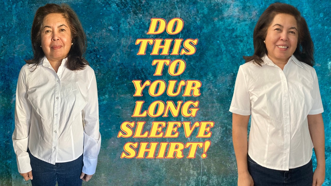 How to convert a long sleeves shirt to a short sleeves shirt