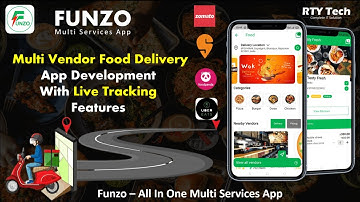Food Delivery App || Multi Vendor Food Delivery App Like Swiggy and Zomato || Funzo - #FoodApp