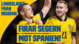 Bakom kulisserna när Sverige vinner över Spanien!