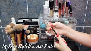 Makeup Declutter 2017 Part 1!