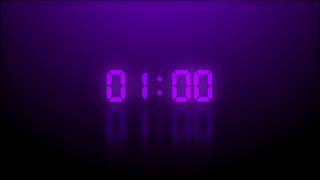 After Effects Timer Template | FREE | 1 minute count up | Violet