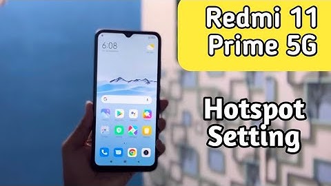 How To Enable Hotspot Setting In Redmi 11 Prime 5G, Redmi 11 Prime 5G,Hotspot Setting