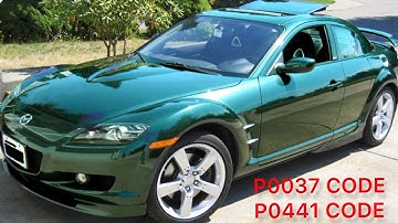 I was driving my Mazda RX8 and got a Check Engine light with 2 codes P0037 P0441