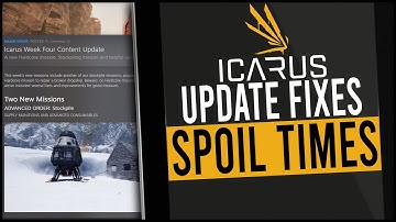 NEW ICARUS UPDATE to fix Drop Pod Spoil Timers & NEW MISSIONS