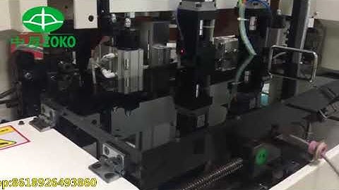 Fully automatic Jacket cable crimping machine with heat shrink tube insertion