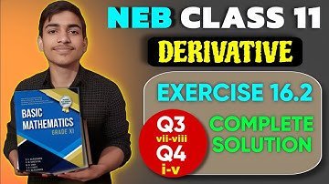 Derivative of Trigonometric Functions Class 11 Exercise 16.2 (Q3 and Q4) || Basic Mathematics ||