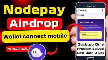 Nodepay airdrop listing date | Nodepay airdrop wallet connect | Nodepay airdrop withdrawal process