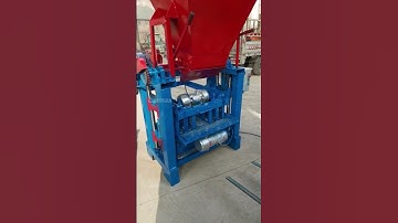 Small concrete brick machine  hollow block machine #blockmachine #brickmachine #QT4-35