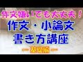 作文（意見文・小論文）書き方講座（第１部）【効果的に自分の意見を伝える方法】