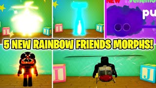 How to get ALL 5 NEW RAINBOW FRIENDS MORPHS in Rainbow Friends Morphs (ROBLOX) [NEW UPDATE!]