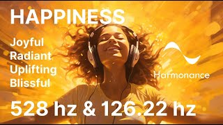 🌞 HAPPINESS: Sun's 126.22 Hz & Transformational 528 Hz Fusion 🌌