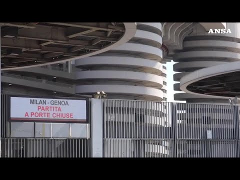 Coronavirus, Milan-Genoa a porte chiuse: San Siro deserto