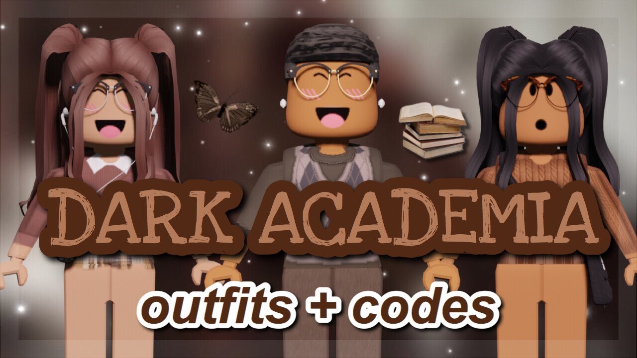 Dark Academia Roblox Outfits With Codes Links Roblox Youtube - black school girl outfit roblox