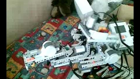 NXT Color-sorter modified with catapult