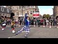 Highland cathedral performed by huntly pipe band with dancing by michelle gordon in huntly 2018