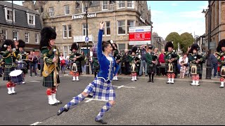 'Highland Cathedral' performed by Huntly Pipe Band with Dancing by Michelle Gordon in Huntly 2018