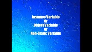 Lecture 9:Instance Variable or Non-static variable in Java| Beginner Tutorial(Hindi/Urdu)