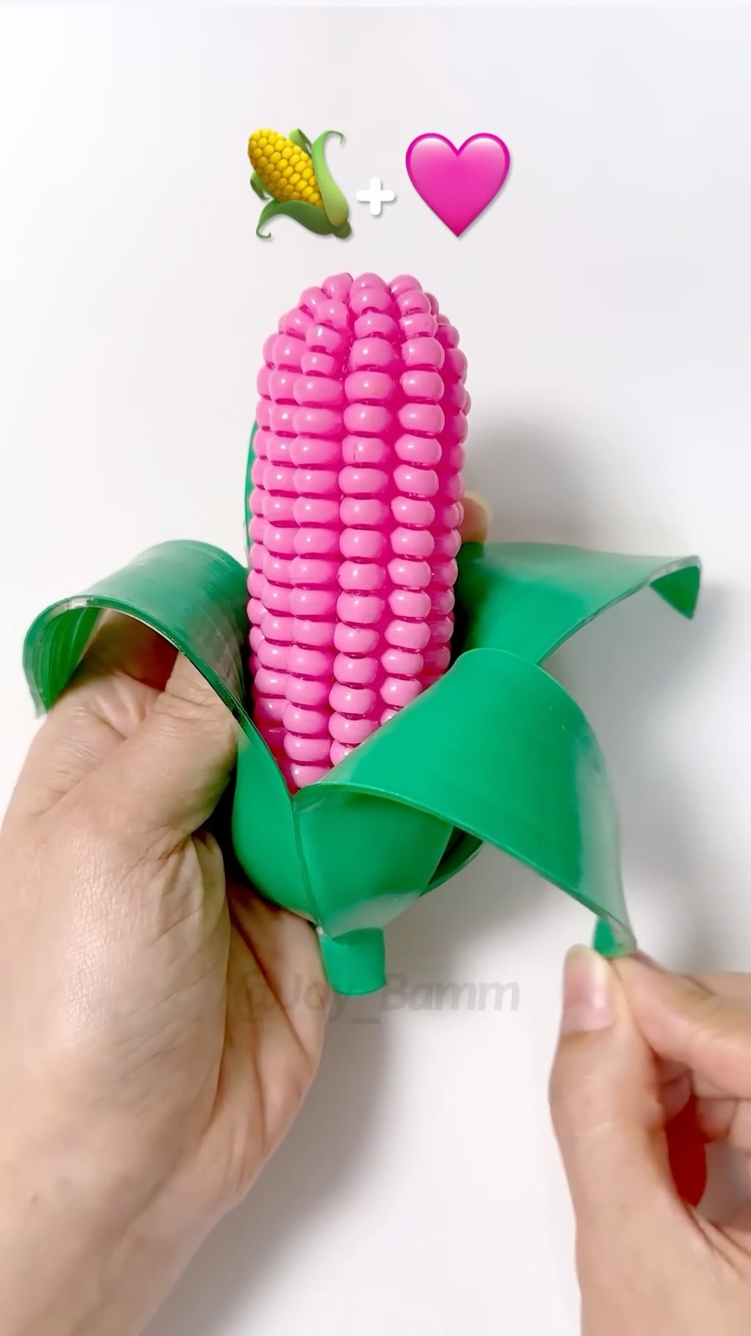 ⏪⏪⏪Reverse Play?+? Pink Corn DIY with Nano Tape! #Squishy
