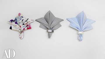 6 Easy Napkin Folds for Any Dinner Party | Architectural Digest
