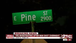 Tulsa Police investigate overnight shooting near Evanston