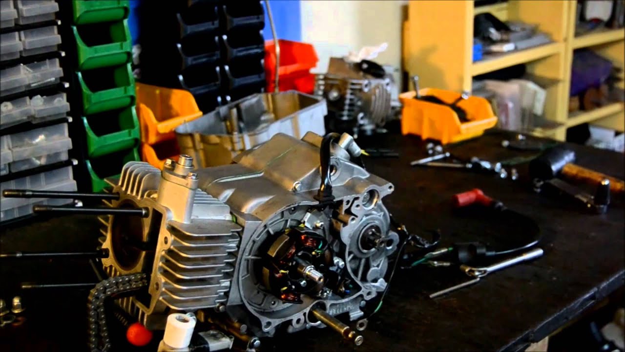 Bad Racing - Remontage moteur 160cc type klx Time lapse 